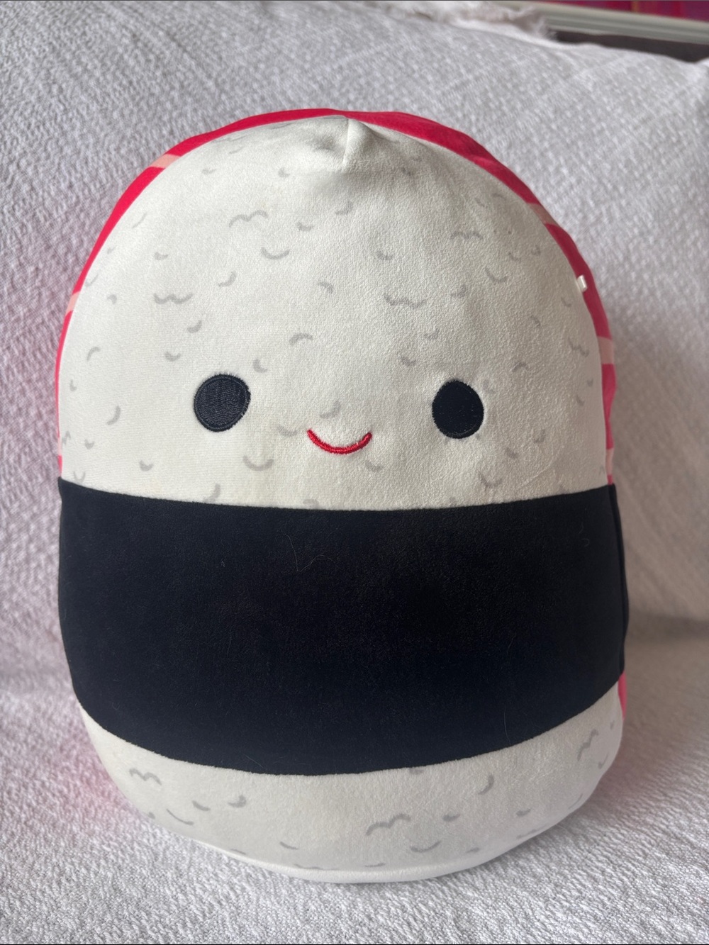 Squishmallows Sushi Plush - Cream, Black & Pink Accent
